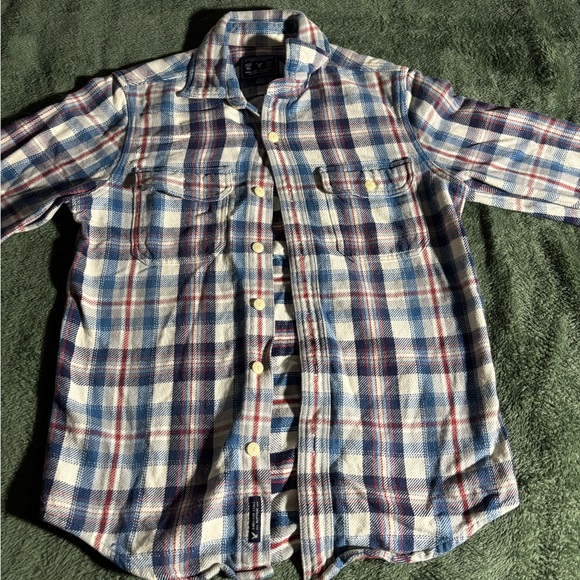 Red, White and Blue Men’s Button Up - Picture 3 of 3